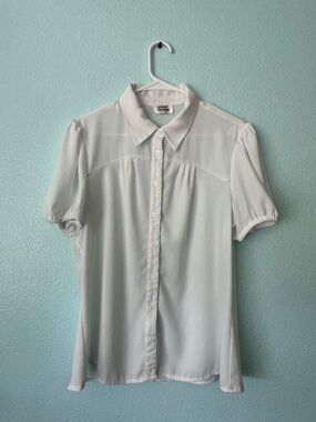Sheer shite blouse